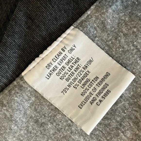 Leather moto Jacket by BOD Christensen with Jersey lining - Picture 5 of 8